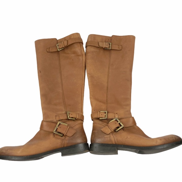 Sam Edelman Tan Camel Knee High Riding Equestrian Boots 7.5 - Picture 3 of 6